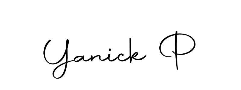 Use a signature maker to create a handwritten signature online. With this signature software, you can design (Autography-DOLnW) your own signature for name Yanick P. Yanick P signature style 10 images and pictures png