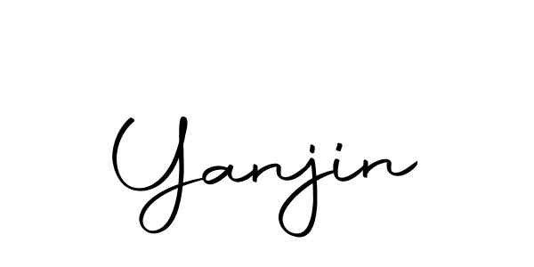 Design your own signature with our free online signature maker. With this signature software, you can create a handwritten (Autography-DOLnW) signature for name Yanjin. Yanjin signature style 10 images and pictures png