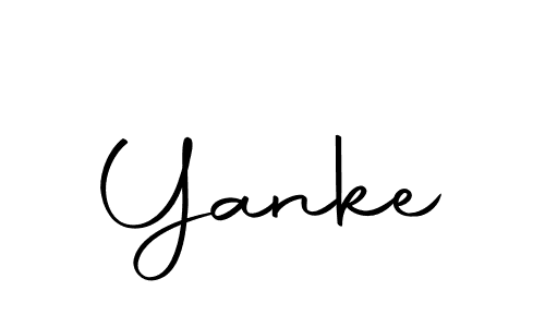 Create a beautiful signature design for name Yanke. With this signature (Autography-DOLnW) fonts, you can make a handwritten signature for free. Yanke signature style 10 images and pictures png