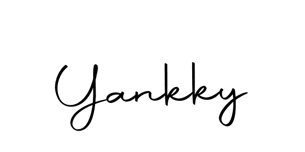 Design your own signature with our free online signature maker. With this signature software, you can create a handwritten (Autography-DOLnW) signature for name Yankky. Yankky signature style 10 images and pictures png