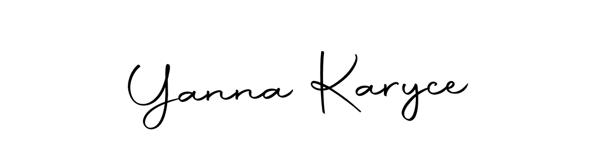 Make a beautiful signature design for name Yanna Karyce. Use this online signature maker to create a handwritten signature for free. Yanna Karyce signature style 10 images and pictures png