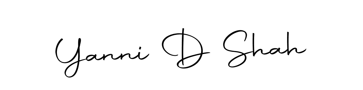 How to make Yanni D Shah signature? Autography-DOLnW is a professional autograph style. Create handwritten signature for Yanni D Shah name. Yanni D Shah signature style 10 images and pictures png