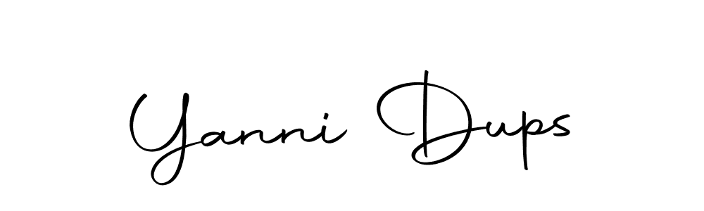 The best way (Autography-DOLnW) to make a short signature is to pick only two or three words in your name. The name Yanni Dups include a total of six letters. For converting this name. Yanni Dups signature style 10 images and pictures png