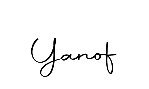 Use a signature maker to create a handwritten signature online. With this signature software, you can design (Autography-DOLnW) your own signature for name Yanof. Yanof signature style 10 images and pictures png