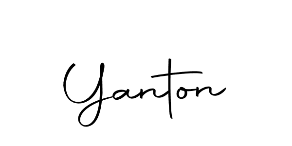 Create a beautiful signature design for name Yanton. With this signature (Autography-DOLnW) fonts, you can make a handwritten signature for free. Yanton signature style 10 images and pictures png