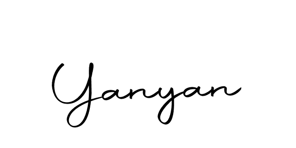 Use a signature maker to create a handwritten signature online. With this signature software, you can design (Autography-DOLnW) your own signature for name Yanyan. Yanyan signature style 10 images and pictures png