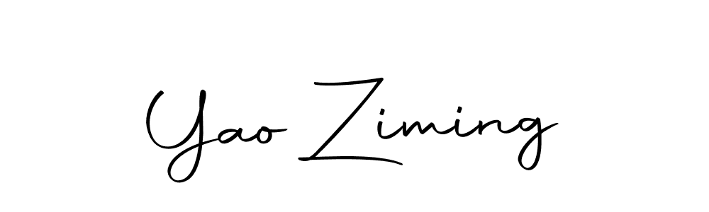 Create a beautiful signature design for name Yao Ziming. With this signature (Autography-DOLnW) fonts, you can make a handwritten signature for free. Yao Ziming signature style 10 images and pictures png