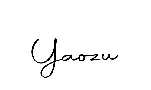 Use a signature maker to create a handwritten signature online. With this signature software, you can design (Autography-DOLnW) your own signature for name Yaozu. Yaozu signature style 10 images and pictures png
