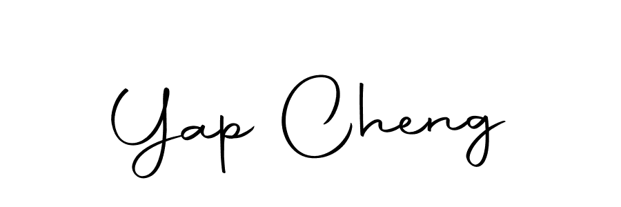 Yap Cheng stylish signature style. Best Handwritten Sign (Autography-DOLnW) for my name. Handwritten Signature Collection Ideas for my name Yap Cheng. Yap Cheng signature style 10 images and pictures png