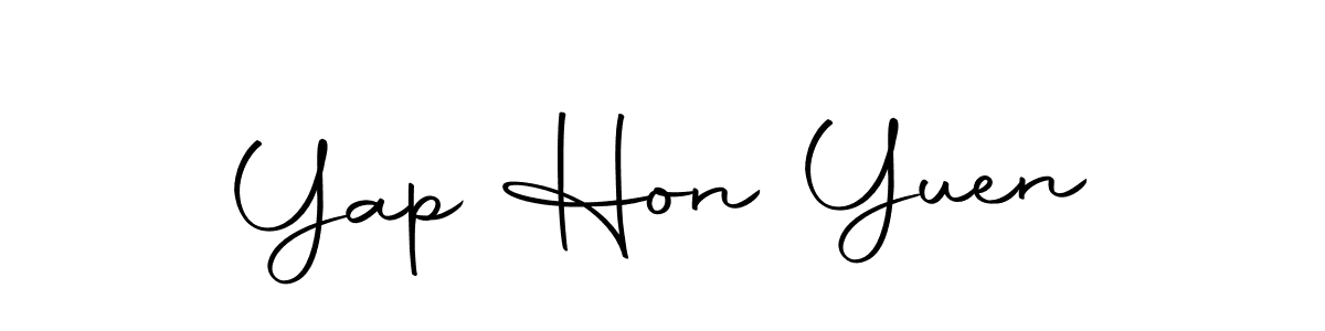 The best way (Autography-DOLnW) to make a short signature is to pick only two or three words in your name. The name Yap Hon Yuen include a total of six letters. For converting this name. Yap Hon Yuen signature style 10 images and pictures png