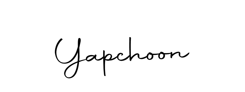 Yapchoon stylish signature style. Best Handwritten Sign (Autography-DOLnW) for my name. Handwritten Signature Collection Ideas for my name Yapchoon. Yapchoon signature style 10 images and pictures png