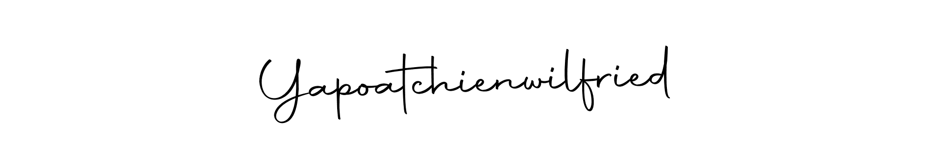 Create a beautiful signature design for name Yapoatchienwilfried. With this signature (Autography-DOLnW) fonts, you can make a handwritten signature for free. Yapoatchienwilfried signature style 10 images and pictures png