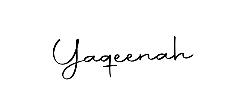 Yaqeenah stylish signature style. Best Handwritten Sign (Autography-DOLnW) for my name. Handwritten Signature Collection Ideas for my name Yaqeenah. Yaqeenah signature style 10 images and pictures png