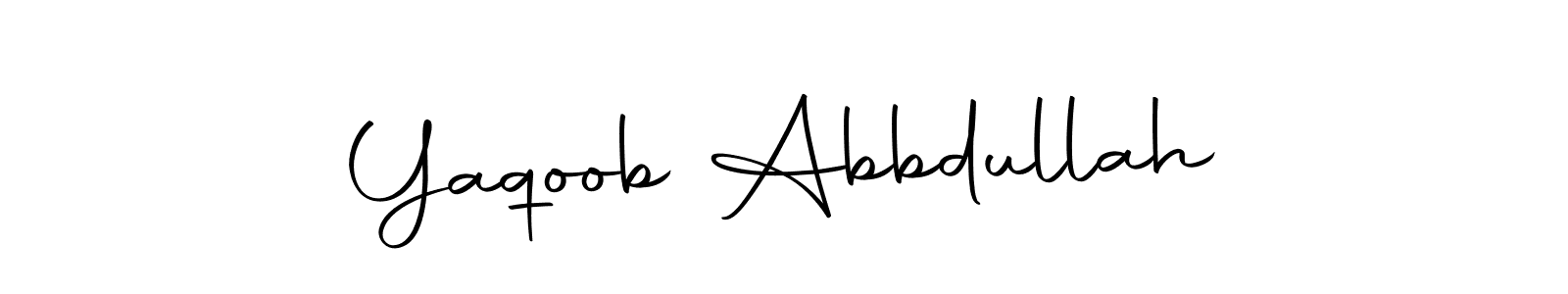 Autography-DOLnW is a professional signature style that is perfect for those who want to add a touch of class to their signature. It is also a great choice for those who want to make their signature more unique. Get Yaqoob Abbdullah name to fancy signature for free. Yaqoob Abbdullah signature style 10 images and pictures png