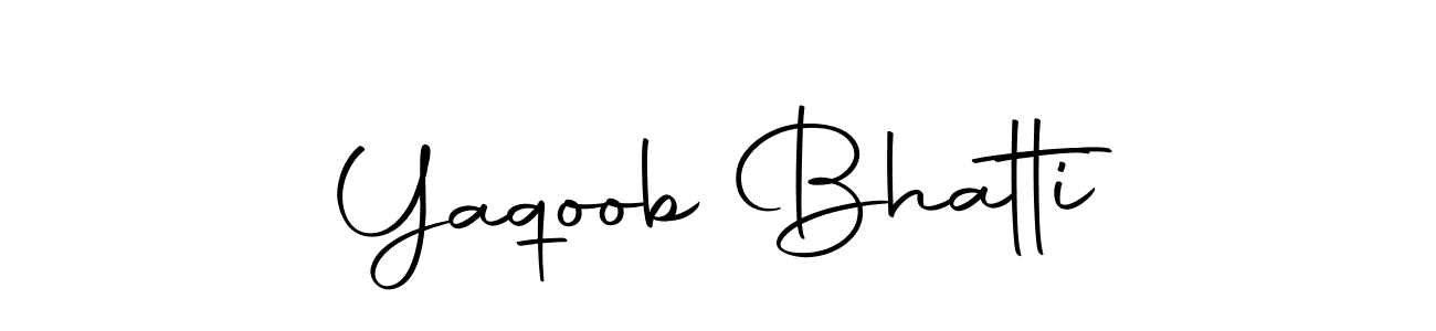 Use a signature maker to create a handwritten signature online. With this signature software, you can design (Autography-DOLnW) your own signature for name Yaqoob Bhatti. Yaqoob Bhatti signature style 10 images and pictures png
