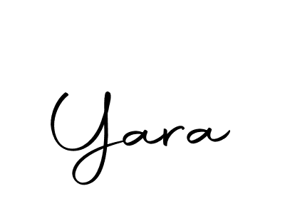 Design your own signature with our free online signature maker. With this signature software, you can create a handwritten (Autography-DOLnW) signature for name Yara. Yara signature style 10 images and pictures png