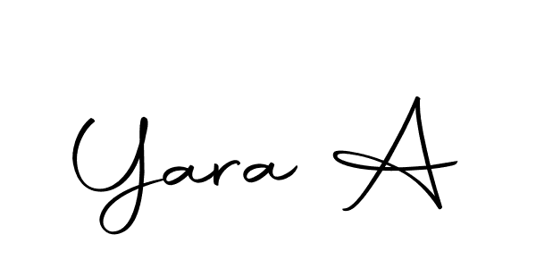 It looks lik you need a new signature style for name Yara A. Design unique handwritten (Autography-DOLnW) signature with our free signature maker in just a few clicks. Yara A signature style 10 images and pictures png