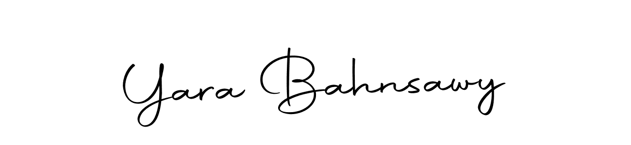 Here are the top 10 professional signature styles for the name Yara Bahnsawy. These are the best autograph styles you can use for your name. Yara Bahnsawy signature style 10 images and pictures png