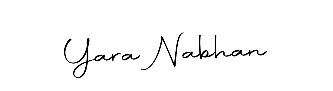 Use a signature maker to create a handwritten signature online. With this signature software, you can design (Autography-DOLnW) your own signature for name Yara Nabhan. Yara Nabhan signature style 10 images and pictures png