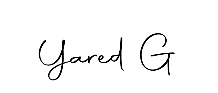 Create a beautiful signature design for name Yared G. With this signature (Autography-DOLnW) fonts, you can make a handwritten signature for free. Yared G signature style 10 images and pictures png