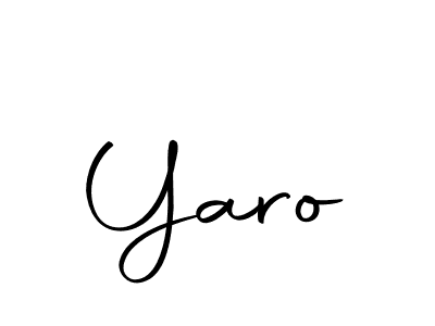 Use a signature maker to create a handwritten signature online. With this signature software, you can design (Autography-DOLnW) your own signature for name Yaro. Yaro signature style 10 images and pictures png