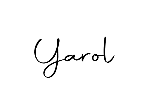Similarly Autography-DOLnW is the best handwritten signature design. Signature creator online .You can use it as an online autograph creator for name Yarol. Yarol signature style 10 images and pictures png