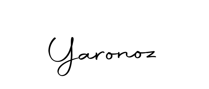 How to make Yaronoz name signature. Use Autography-DOLnW style for creating short signs online. This is the latest handwritten sign. Yaronoz signature style 10 images and pictures png