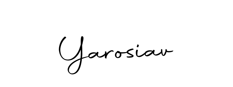 Use a signature maker to create a handwritten signature online. With this signature software, you can design (Autography-DOLnW) your own signature for name Yarosiav. Yarosiav signature style 10 images and pictures png