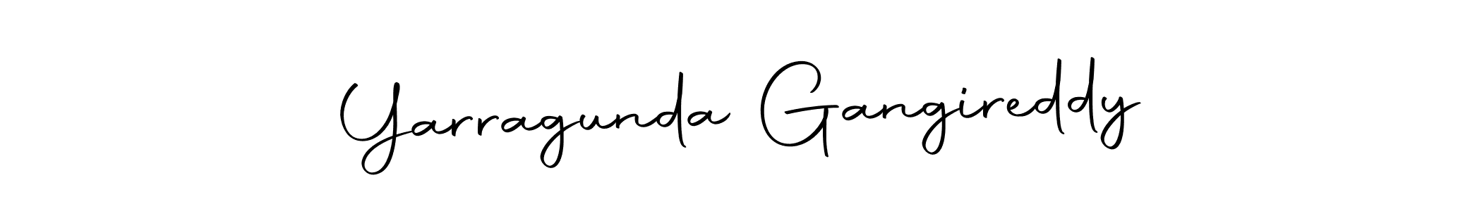Create a beautiful signature design for name Yarragunda Gangireddy. With this signature (Autography-DOLnW) fonts, you can make a handwritten signature for free. Yarragunda Gangireddy signature style 10 images and pictures png