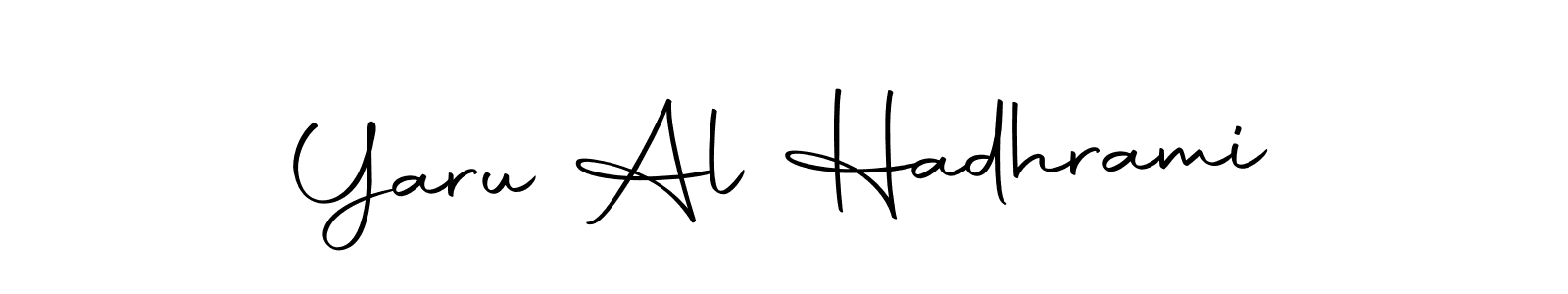 How to make Yaru Al Hadhrami signature? Autography-DOLnW is a professional autograph style. Create handwritten signature for Yaru Al Hadhrami name. Yaru Al Hadhrami signature style 10 images and pictures png