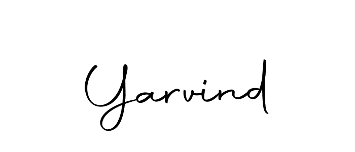 Create a beautiful signature design for name Yarvind. With this signature (Autography-DOLnW) fonts, you can make a handwritten signature for free. Yarvind signature style 10 images and pictures png