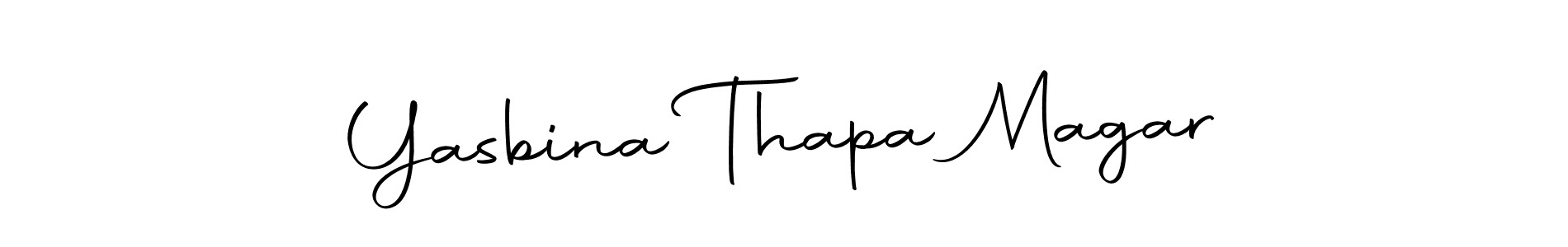 Also we have Yasbina Thapa Magar name is the best signature style. Create professional handwritten signature collection using Autography-DOLnW autograph style. Yasbina Thapa Magar signature style 10 images and pictures png