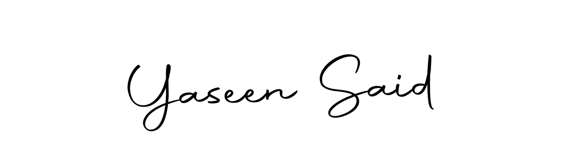 Make a beautiful signature design for name Yaseen Said. Use this online signature maker to create a handwritten signature for free. Yaseen Said signature style 10 images and pictures png
