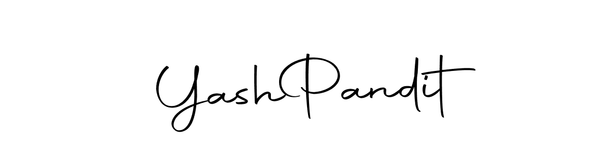 How to make Yash  Pandit name signature. Use Autography-DOLnW style for creating short signs online. This is the latest handwritten sign. Yash  Pandit signature style 10 images and pictures png