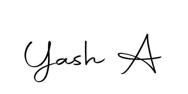 Yash A stylish signature style. Best Handwritten Sign (Autography-DOLnW) for my name. Handwritten Signature Collection Ideas for my name Yash A. Yash A signature style 10 images and pictures png