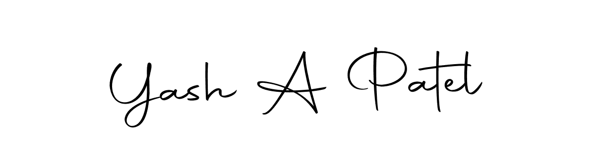 Yash A Patel stylish signature style. Best Handwritten Sign (Autography-DOLnW) for my name. Handwritten Signature Collection Ideas for my name Yash A Patel. Yash A Patel signature style 10 images and pictures png