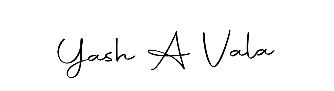 Yash A Vala stylish signature style. Best Handwritten Sign (Autography-DOLnW) for my name. Handwritten Signature Collection Ideas for my name Yash A Vala. Yash A Vala signature style 10 images and pictures png