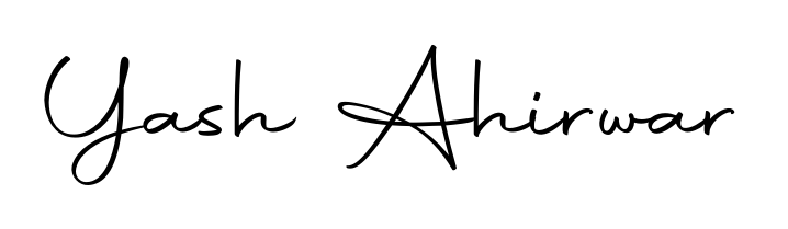 Master the art of signing with Yash Ahirwar written in fluent Autography-DOLnW script. A great template to practice and refine your handwriting. Yash Ahirwar signature style 10 images and pictures png
