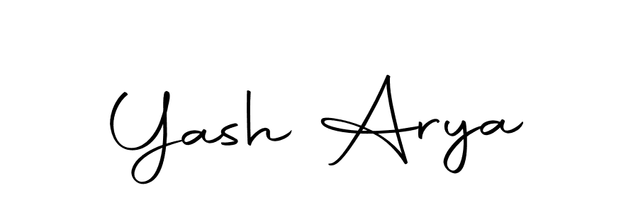 Create a beautiful signature design for name Yash Arya. With this signature (Autography-DOLnW) fonts, you can make a handwritten signature for free. Yash Arya signature style 10 images and pictures png