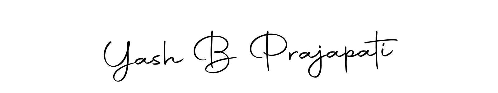 Make a beautiful signature design for name Yash B Prajapati. With this signature (Autography-DOLnW) style, you can create a handwritten signature for free. Yash B Prajapati signature style 10 images and pictures png