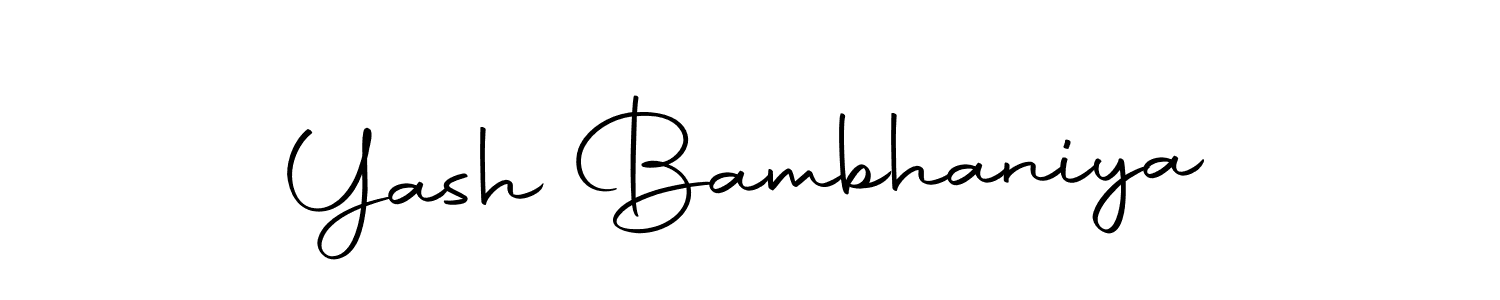 Make a beautiful signature design for name Yash Bambhaniya. With this signature (Autography-DOLnW) style, you can create a handwritten signature for free. Yash Bambhaniya signature style 10 images and pictures png