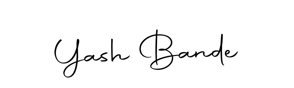 Create a beautiful signature design for name Yash Bande. With this signature (Autography-DOLnW) fonts, you can make a handwritten signature for free. Yash Bande signature style 10 images and pictures png