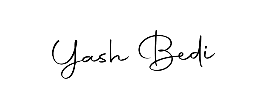 Create a beautiful signature design for name Yash Bedi. With this signature (Autography-DOLnW) fonts, you can make a handwritten signature for free. Yash Bedi signature style 10 images and pictures png