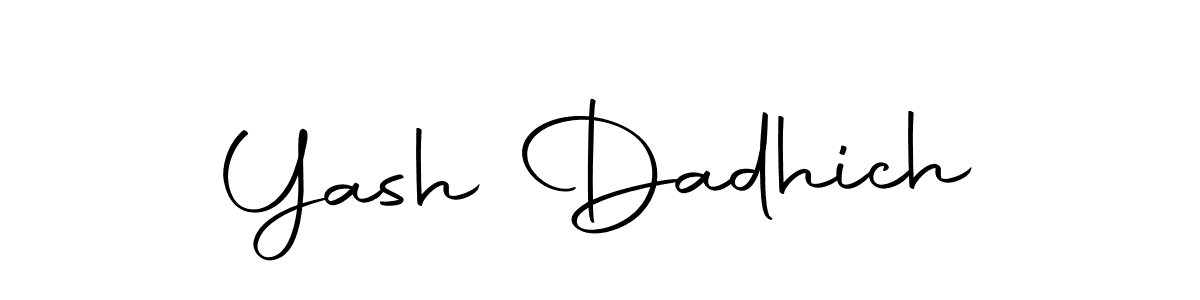 How to make Yash Dadhich signature? Autography-DOLnW is a professional autograph style. Create handwritten signature for Yash Dadhich name. Yash Dadhich signature style 10 images and pictures png