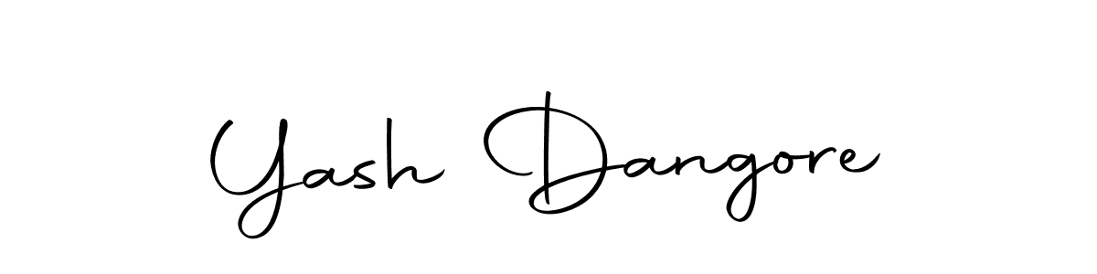 Create a beautiful signature design for name Yash Dangore. With this signature (Autography-DOLnW) fonts, you can make a handwritten signature for free. Yash Dangore signature style 10 images and pictures png