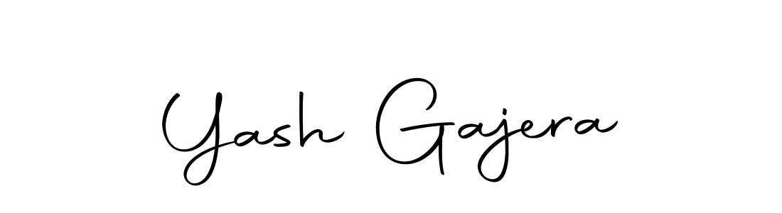 Design your own signature with our free online signature maker. With this signature software, you can create a handwritten (Autography-DOLnW) signature for name Yash Gajera. Yash Gajera signature style 10 images and pictures png