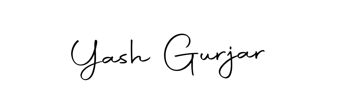 Design your own signature with our free online signature maker. With this signature software, you can create a handwritten (Autography-DOLnW) signature for name Yash Gurjar. Yash Gurjar signature style 10 images and pictures png