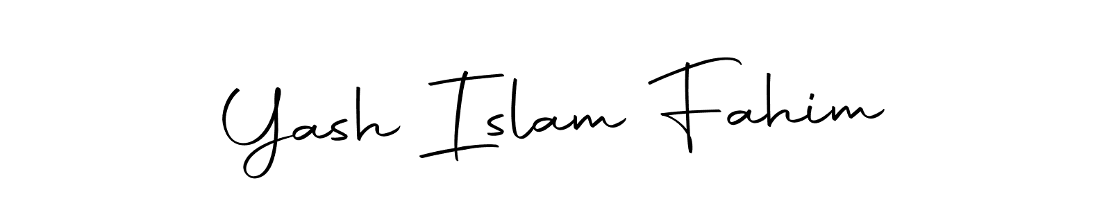 Use a signature maker to create a handwritten signature online. With this signature software, you can design (Autography-DOLnW) your own signature for name Yash Islam Fahim. Yash Islam Fahim signature style 10 images and pictures png