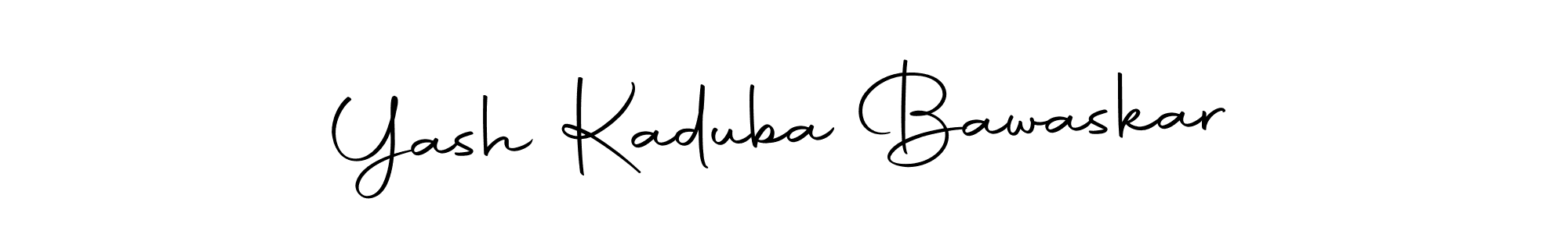 How to make Yash Kaduba Bawaskar name signature. Use Autography-DOLnW style for creating short signs online. This is the latest handwritten sign. Yash Kaduba Bawaskar signature style 10 images and pictures png