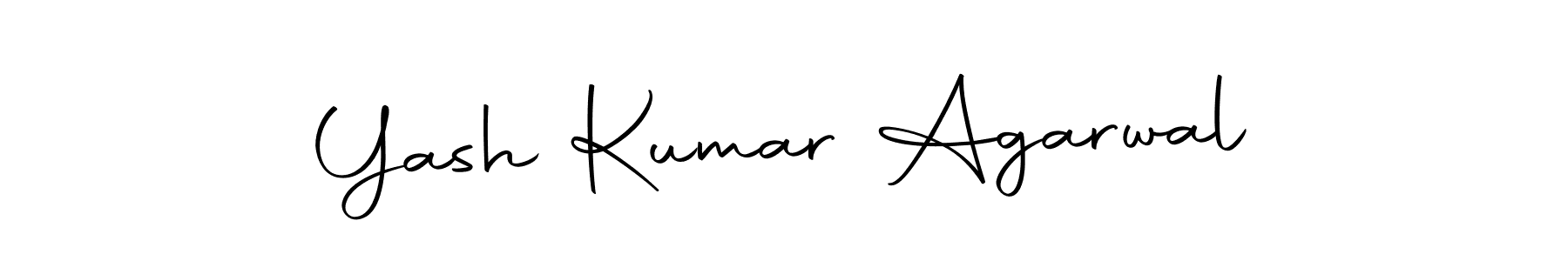 Design your own signature with our free online signature maker. With this signature software, you can create a handwritten (Autography-DOLnW) signature for name Yash Kumar Agarwal. Yash Kumar Agarwal signature style 10 images and pictures png